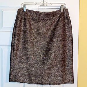 Metallic Banana Republic skirt SZ 12